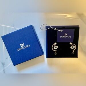 Swarovski Pearl and Crystal Evil Eye Earrings